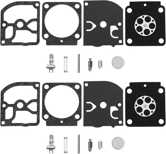 Carburateur Pakking - Reparatieset Motor - Motoronderhoud - Voorkomt Luchtlekken - 2 Sets - Zwart