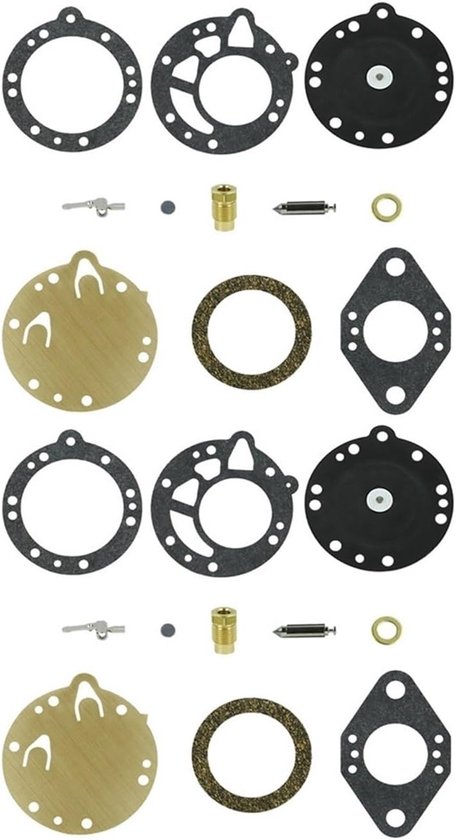 Carburateur Reparatie Kit - Membraan Pakking Set - Tuinonderhoud Gereedschap - Specifiek Model Ontwerp - 2 Sets van Merkloos