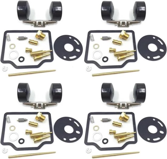 Carburateur Reparatie Kit - Motor Brandstofsysteem - Motor Onderhoud - Directe Vervanging - 4 Sets - Metaal