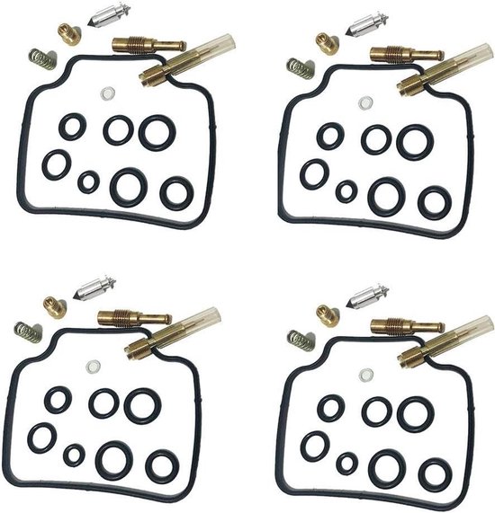 Carburateur Reparatie Kit - Motor Onderdelen - Motor Onderhoud - Compleet Set - 4 Stuks - Niet Gespecificeerd