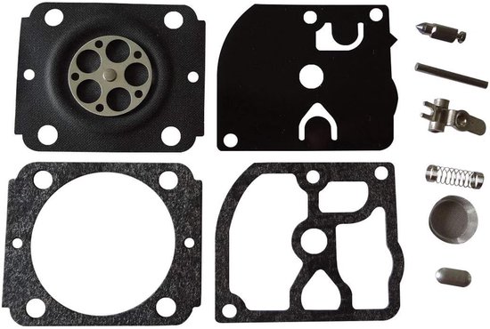 Carburateur Reparatie Kit - Motoronderdelen Set - Bosmaaier Onderhoud - Specifieke Onderdeelnummers - 15 x 12.9 x 0.9 cm van Merkloos
