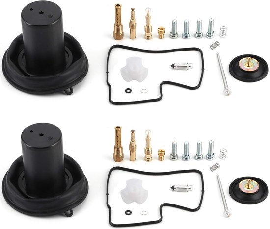 Carburateur Reparatie Kit - Onderhoud Tool - Motorfiets Reparatie - Duurzaam Metaal Rubber - 2 Sets van Merkloos