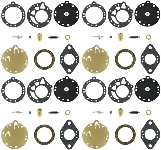 Carburateur Reparatie Kit - Revisie Onderdelen - Tuinonderhoud Gereedschap - Specifieke Modellen - 4 Sets van Merkloos