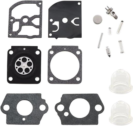 Carburateur Reparatiekit - Membraan Set - Motor Onderhoud - Compleet Revisie Onderdeel - 7.2 x 7.2 x 2.1 cm van Merkloos