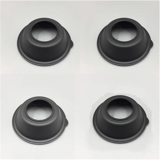 Carburateur Reparatiekit - Motor Revisieset - Motoronderhoud - Compleet Vlotter Naald Pakking - 68mm Membraan - Zwart