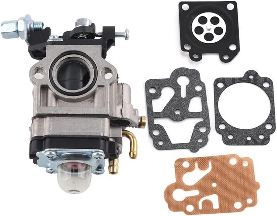 Carburateur Reparatiekit - Reserveonderdeel Bosmaaier - Motoronderhoud Tuin - Complete Set - 8.5x5.1x3 cm van Merkloos