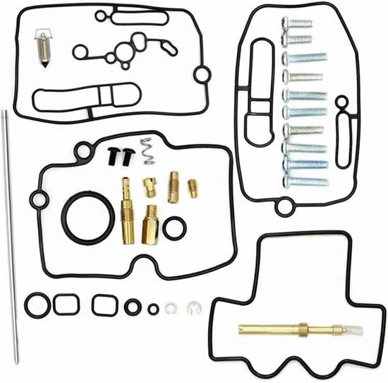 Carburateur Reparatieset - Motoronderdelen Revisie - Motor Onderhoud - Compleet Met Afdichtingen - 170g - Zilver
