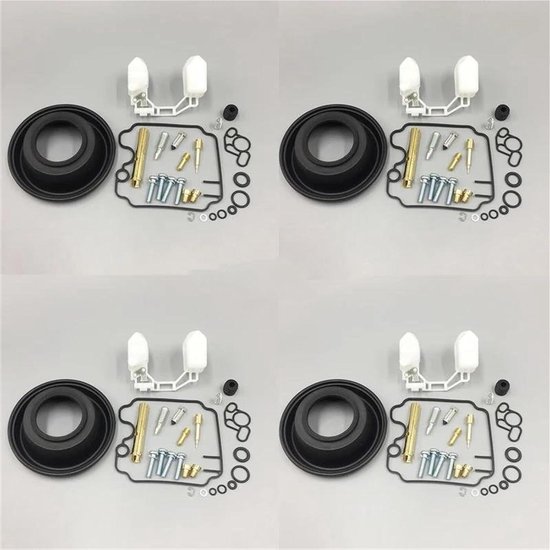 Carburateur Reparatieset - Revisie Onderdelen - Motoronderhoud - Voorkomt Lekkage - Setje 2 - Zwart