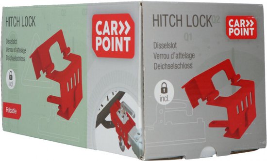 Carpoint Disselslot Deelbaar met Discusslot - Disselslot voor Aanhanger, Caravan, Trailer van Carpoint