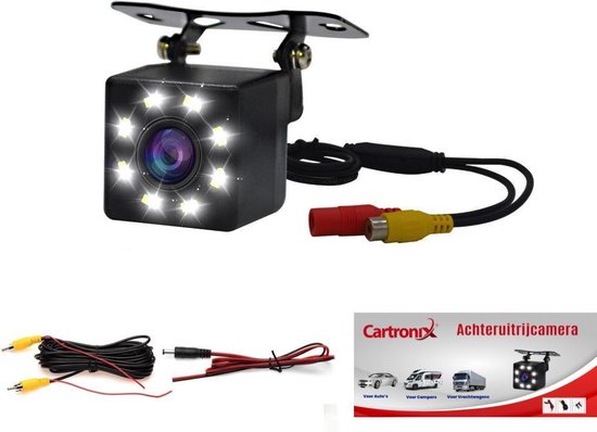 Cartronix RV-310 Achteruitrijcamera - Universeel - 8 LED - Nachtzicht van Cartronix