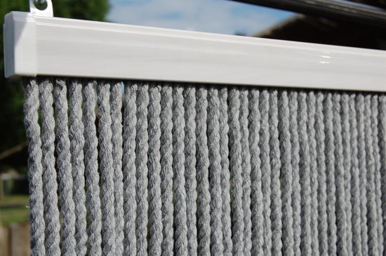 Casa Deurgordijn touw Toulon 2 - 120x220cm - grijs van Casa