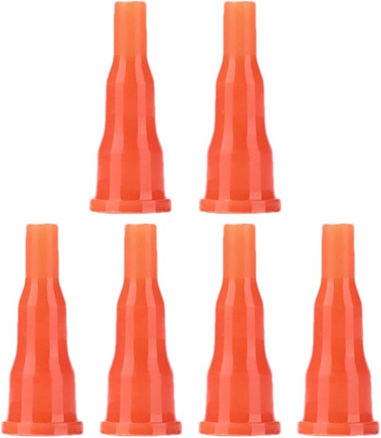 Cassettetank Ventiel - Adapter Mondstuk - Kamperen Gas Vullen - Slijtvaste Constructie - 6 Stuks - Zwart
