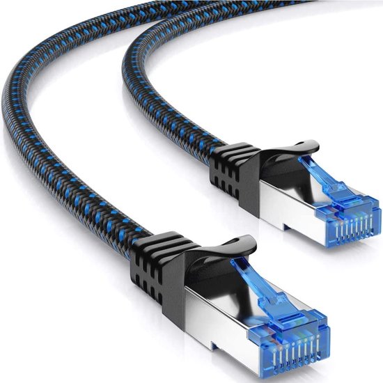 CAT 8.1 Patchkabel 1m - 40 Gbps, 2000 MHz, S/FTP Afscherming, RJ45 Netwerkkabel - Zwart van Cat