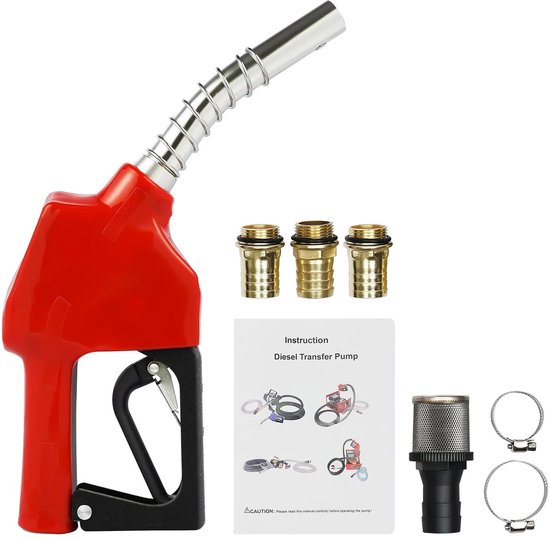 Cellista Dieselpomp 12 V - Brandstofpomp Elektrisch - Zelfaanzuigende Oliepomp - Transferpomp Set - 45L/min 175W 3600RPM van Merkloos