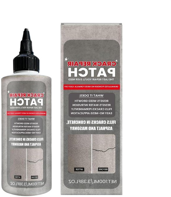 Cement reparatiekit - Kitpasta scheurvuller - Oppervlakken herstellen - Waterdicht en snelhardend - 100 ml - Grijs