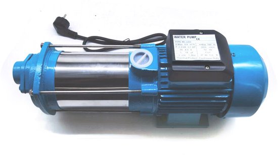 Centrifugaalpomp Hoge Druk - 2500 W Vermogen - 220 V Spanning - Roestvrij Staal Materiaal - Industriële Waterpomp