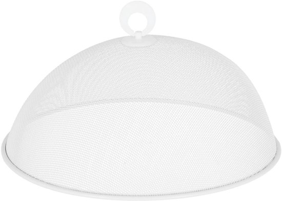 Cepewa Vliegenkap / voedselkap - wit - D30 x H12 cm - metaal - voedsel afdekken
