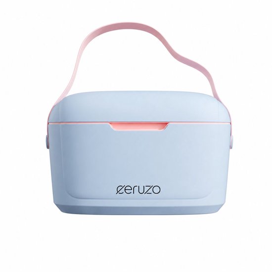 Ceruzo Koelbox 6 Liter - Mini Koelbox - Lunchbox -Draagriem - Licht Blauw - Geschikt voor IJsblokjes