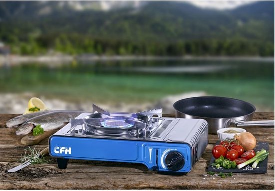CFH Gaskooktoestel GK423 met Piëzo-ontsteking - Gas Stove - Camping Kooktoestel - Gaspit - Gasfornuis - Gasstel - Cooker van Merkloos