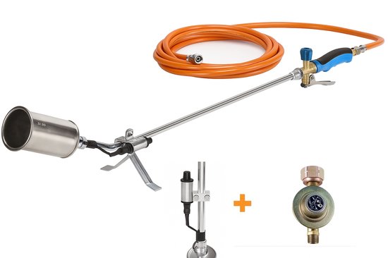 CFH PZ6500 Professionele Onkruidbrander - Met Piezo ontsteking - Inclusief drukregelaar - 5M Gasslang van CFH