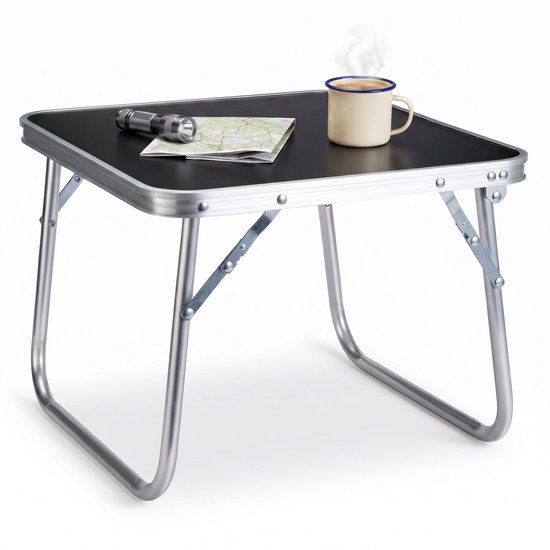 Cheqo® Campingtafel Opvouwbaar - Klaptafel Inklapbaar - Kampeertafel voor Camping en Tuin - Picknicktafel - Bijzettafel Buiten - Tuintafel - Strandtafel - Balkontafel - Terrastafel - Vouwtafel - Lichtgewicht en Draagbaar Compact