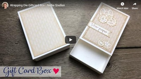 Choice Snijmal Cadeaukaart Doosje - 9,2 x 6 x 1,1 cm Wrapping Die - 19 Stuks - Cutting Die voor Cadeaudoosjes, Gift Boxes, Kerstcadeaus, DIY