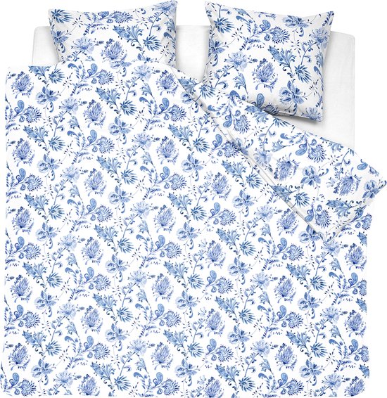 Cinderella - Glorie - Dekbedovertrek - Katoen - 240x200/220 cm + 2 kussenslopen 60x70 - Blauw van Cinderella