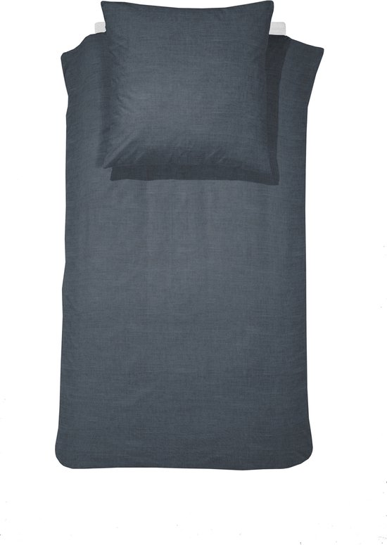 Cinderella Lyn 1-persoons dekbedovertrekset 135x200cm katoen antraciet + 1 kussensloop 60x70 van Cinderella