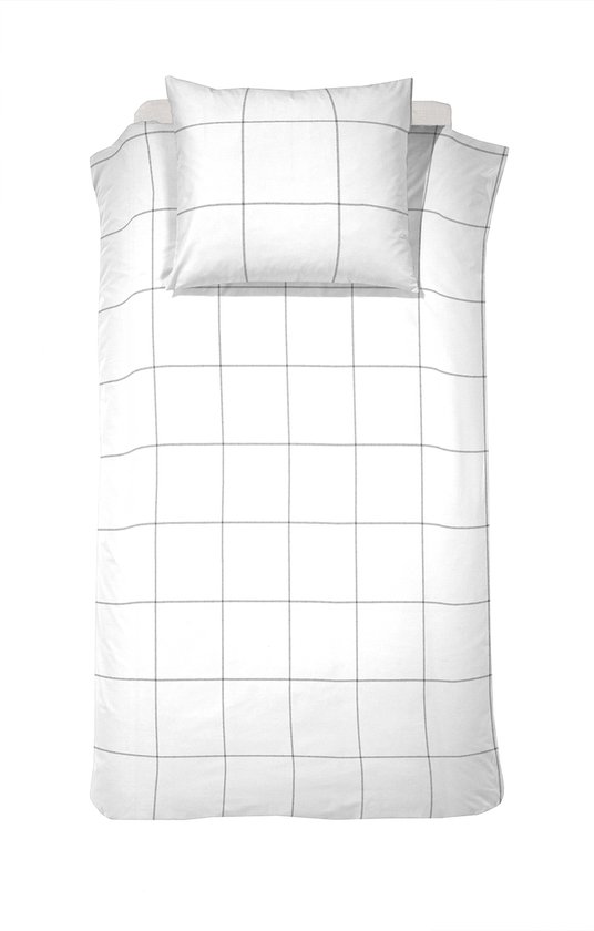 Cinderella - Robyn - Dekbedovertrek - Satijn - 140x200/220 cm - Wit + 1 kussensloop 60x70 van Merkloos