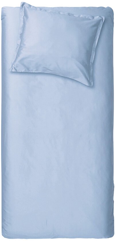 Cinderella Sundays Dekbedovertrek - 1 persoons - Satijn - 140x200/220 cm - Licht blauw + 1 kussensloop 60x70