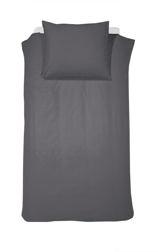Cinderella Weekend - Dekbedovertrek - 1 Persoons - Katoen - 140x200 cm - Antraciet van Cinderella