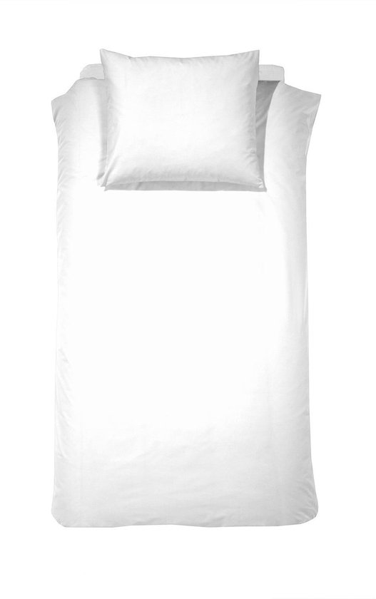 Cinderella Weekend Dekbedovertrek - 1 persoons - Katoen - 140x200/220 cm - Wit + 1 kussensloop 60x70 van Cinderella