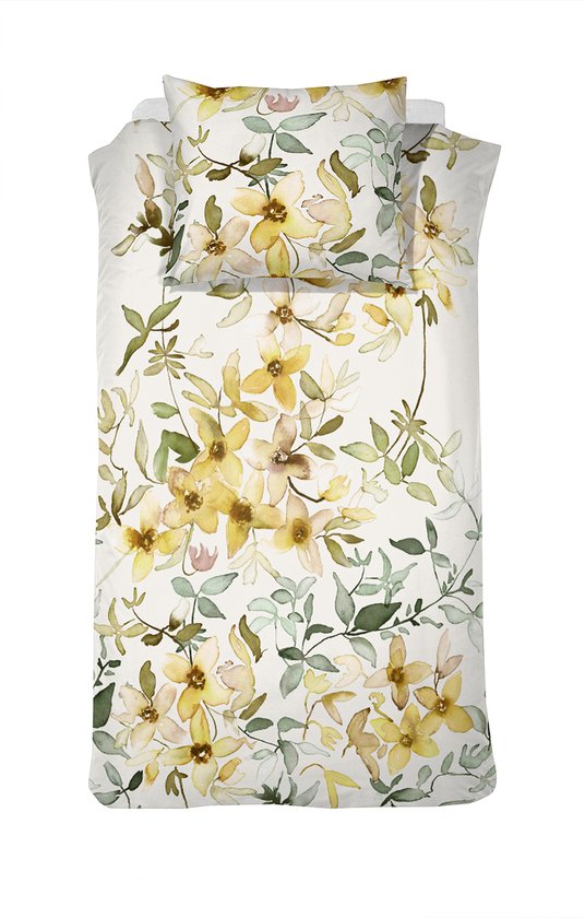 Cinderella - Wonder - Dekbedovertrek - Katoen - 140x200/220 cm + 1 kussensloop 60x70 - Geel van Cinderella