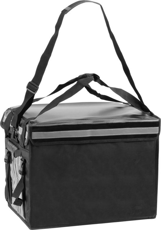 CityBAG - Zwarte draagbare koelkast 76 liter 50x39x39cm, isothermische tas, rugzak voor picknick, camping, strand, voedselbezorging op de motor of fiets van CityBAG.