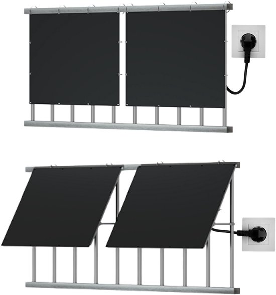 CJX Solar Balkonset - Zonnepanelen met Stekker - 800 Wp