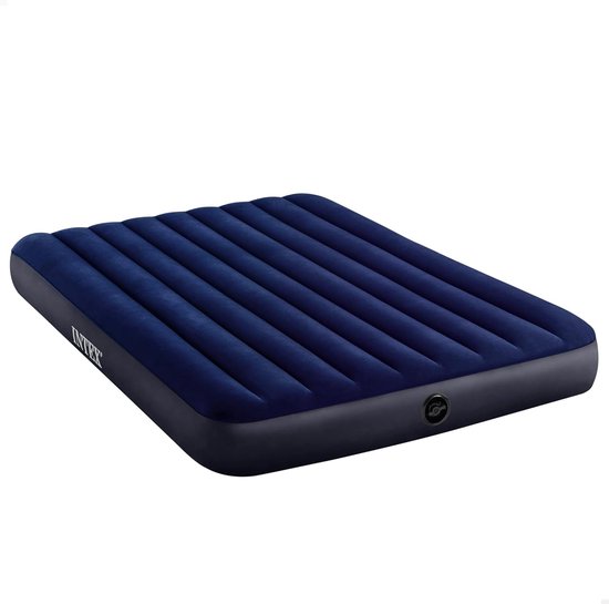 Classic Downy 2-Persoons Luchtbed – Opblaasbaar Tweepersoons Luchtmatras 152 x 203 x 25 cm – Comfortabel Logeerbed en Kampeermatras