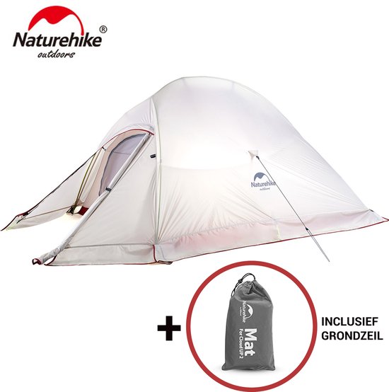 Cloud Up 2 Upgraded - 4 Seizoenen - Naturehike® - Tent 2 persoons - Lichtgewicht tent - Incl. gratis grondzeil - 20D 4000MM - Waterdicht - Winter & Sneeuw van Naturehike