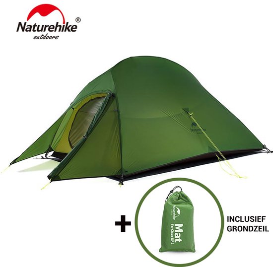 Cloud Up 3 Upgraded - Naturehike® - Tent 3 persoons - Lichtgewicht tent - Incl. grondzeil - 20D 4000MM - Outdoor kampeertent - Waterdicht - Hiking & Wandelen van Naturehike