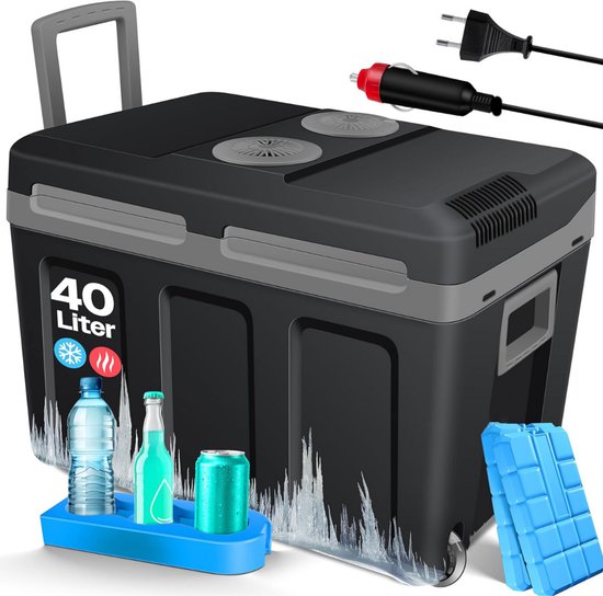 CLVP® Koelbox - Elektrische Koelbox 12 en 230 Volt - Koeltas Auto - Zwart van CLVP®