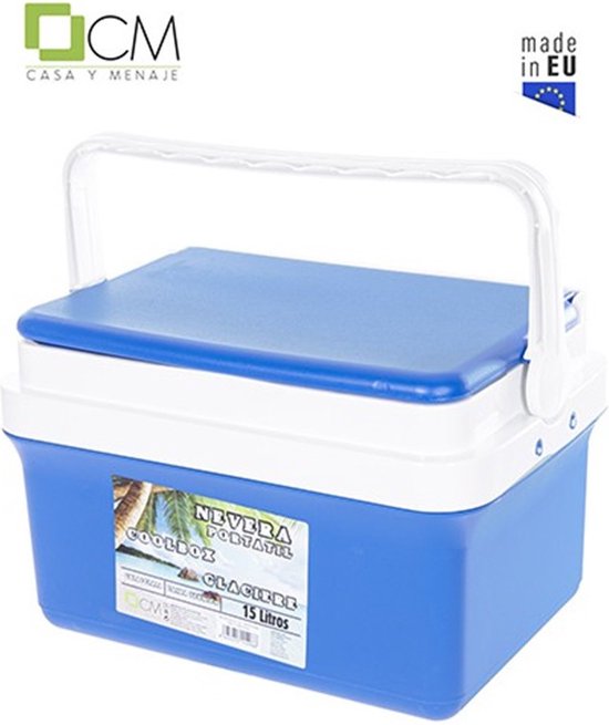 CM Iceberg koelbox - 15L - kunststof - blauw - 24 x 38 x 27 cm van CM