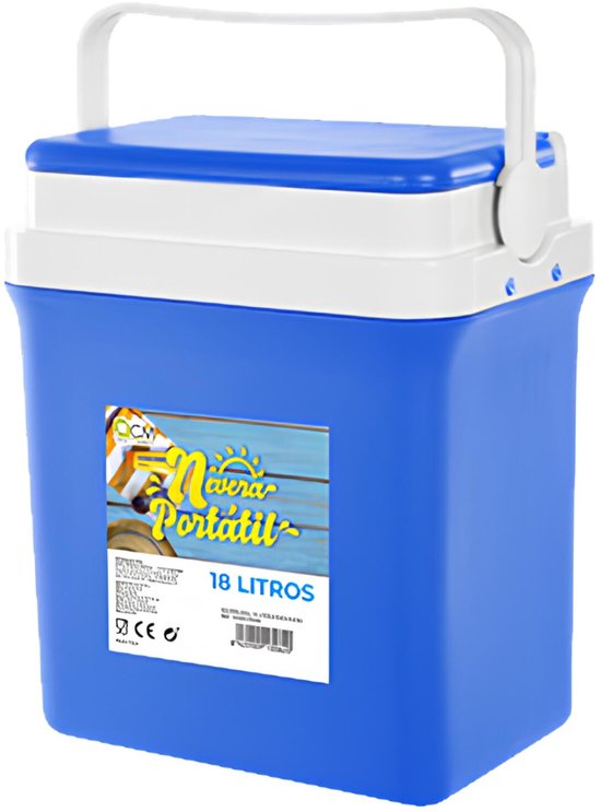 CM Iceberg koelbox - 18L - kunststof - blauw - 30 x 21 x 36 cm