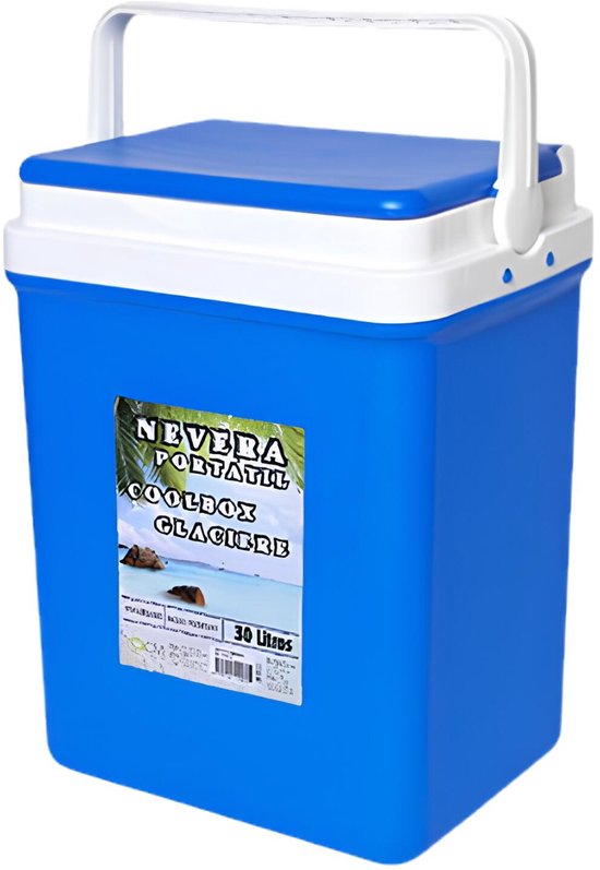 CM Iceberg koelbox - 30 Liter - kunststof - blauw - 37 x 26 x 47 cm
