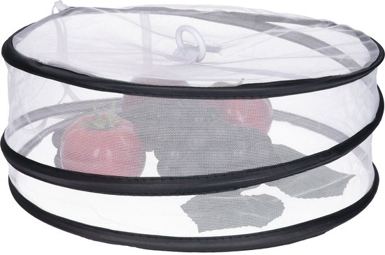 CM Opvouwbare Foodcover - Rond - 33 x 12 cm - Vliegenkap en Voedselbescherming