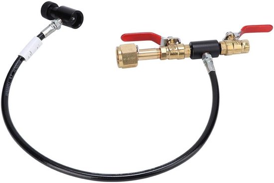 CO2-cylinder navuladapter met slang voor Sodastream vulling - 36 inch, perfect voor thuisgebruik en milieuvriendelijk vullen van Merkloos