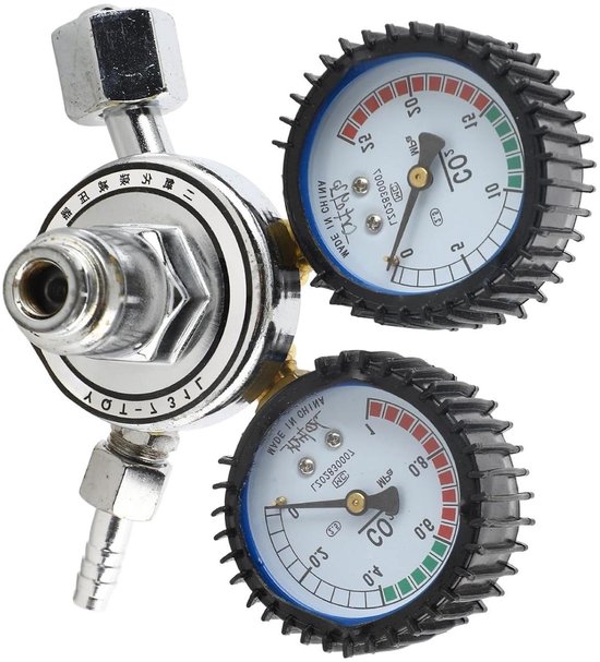 CO2-regelaar voor Gasfles met Veiligheidsregelklep voor Gaslassen en Snijden van Merkloos