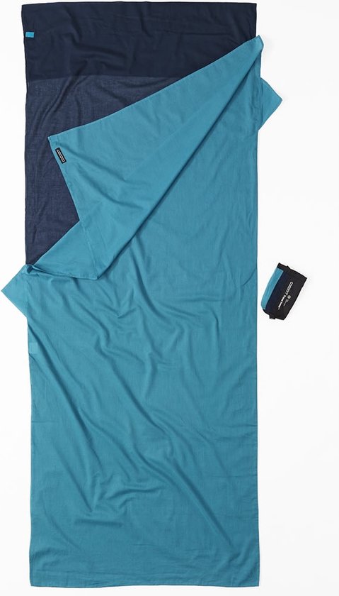 Cocoon Dekenmodel Lakenzak - Blauw - Egyptisch katoen van Merkloos