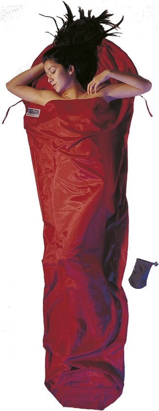 Cocoon Mummyliner - Lakenzak - Zijde/Katoen - Monk's Red van Merkloos