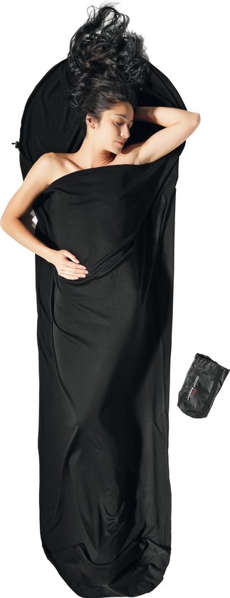 Cocoon Mummymodel Lakenzak - Zwart - Merino Wol van Merkloos