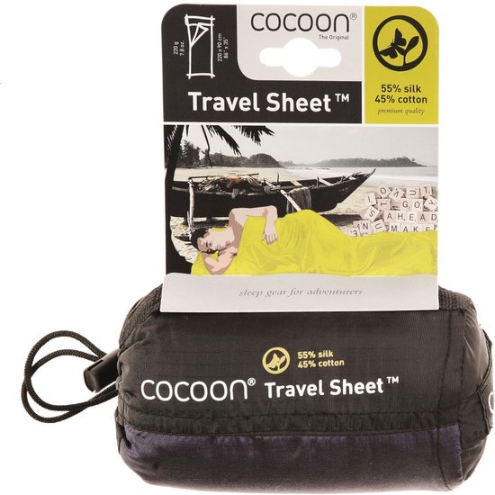 Cocoon Travel Sheet zijde-katoen van Cocoon