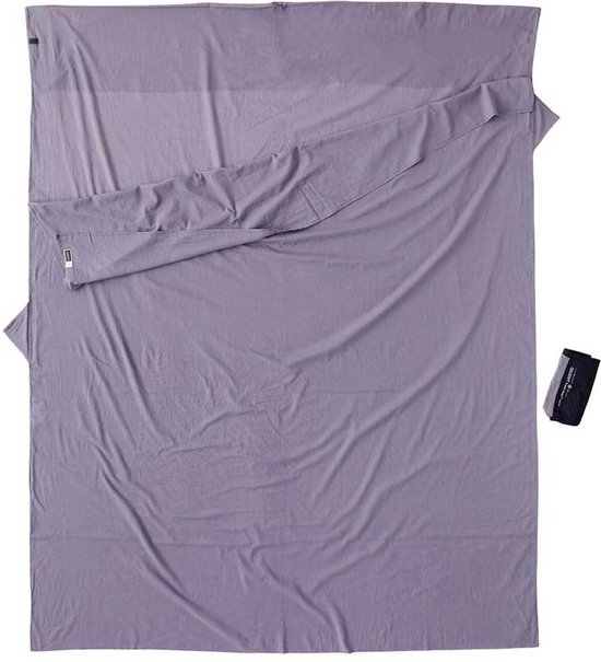 Cocoon Travelsheet Insectshield Doublesize, Elephant Grey Lakenzak
